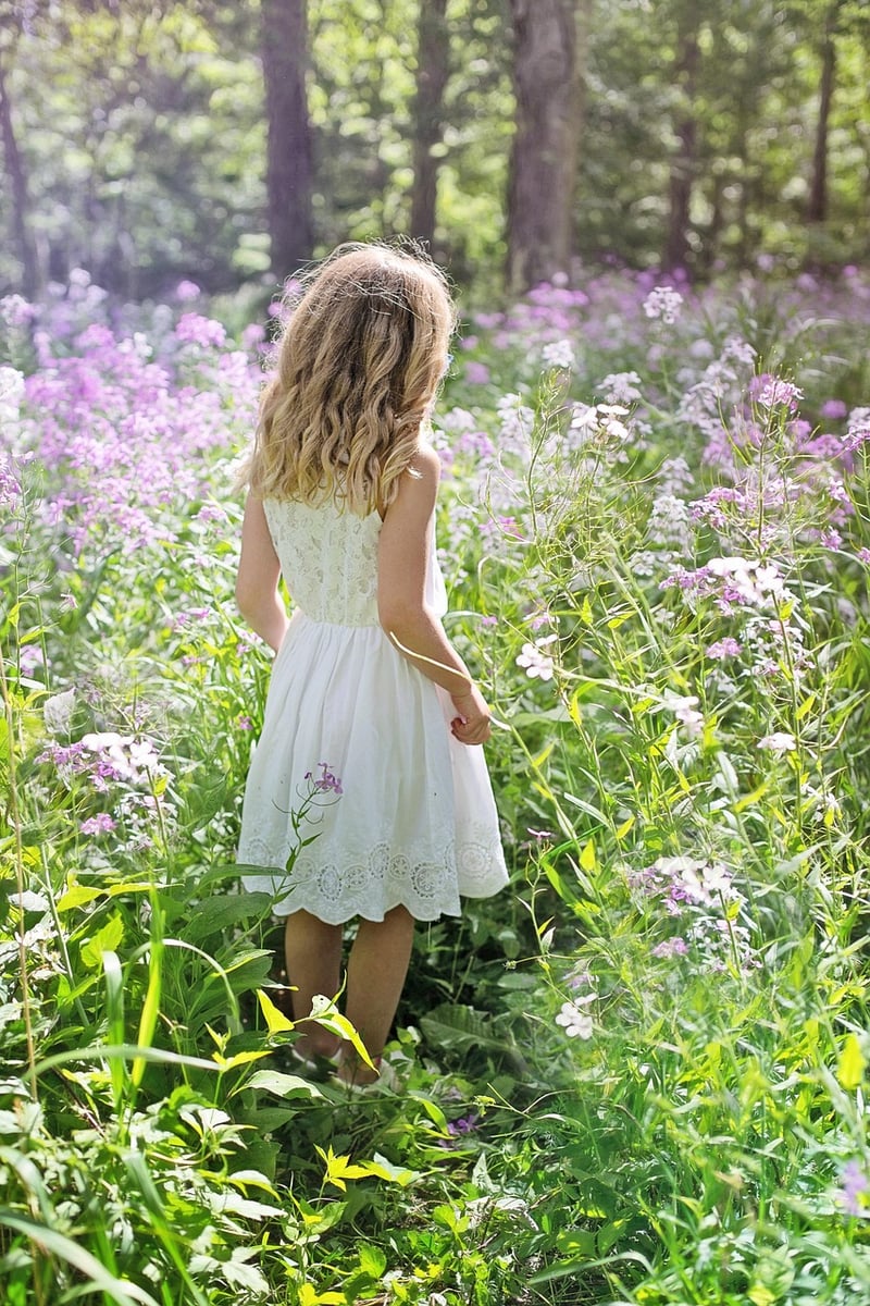 Woman Walking in Nature